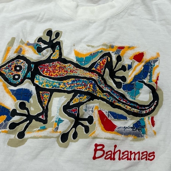 Vintage 1980s Bahamas Travel Tourism Destination 80s Tee Tshirt - Picture 4 of 4